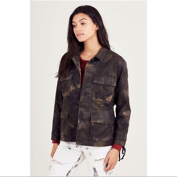 BRAND NEW MILITARY JACKET LACE UP SZ S DARK GREEN - Picture 2 of 6